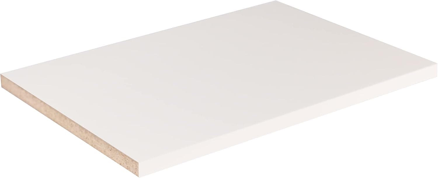 Cabinet Shelf Melamine 34, Custom, Cut to Size. (16 Depth, 23 Length), MEL16X23