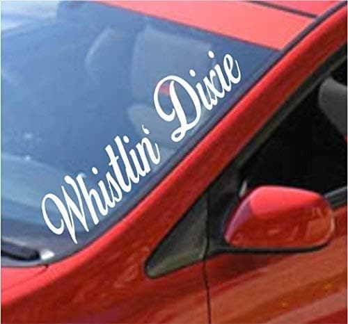 Whistlin Dixie Large Version DD101 Car Truck Window Windshield Lettering Decal Sticker Decals Stickers JDM Drift Dub Vw Lowered JDM Fresh Detailed Stance Fitment 4x4