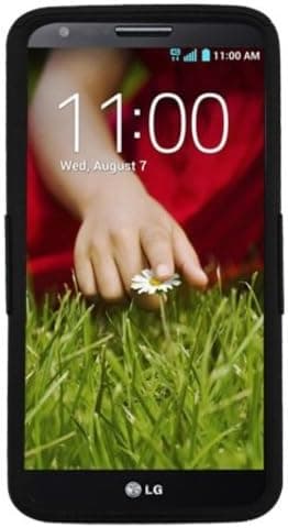 Asmyna Mesh Hybrid Hard Case Gel Cover for LG D800, D801 Optimus G2 - Retail Packaging - Black