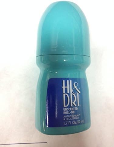 Hi and Dri Antiperspirant, Roll-On, Unscented, 1.7 Ounce (Pack of 6)