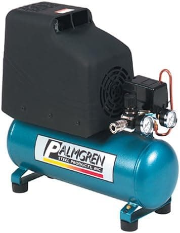Palmgren 92122 8 Amp 2 HP 2-Gallon Oil-Free Single Hot Dog Compressor