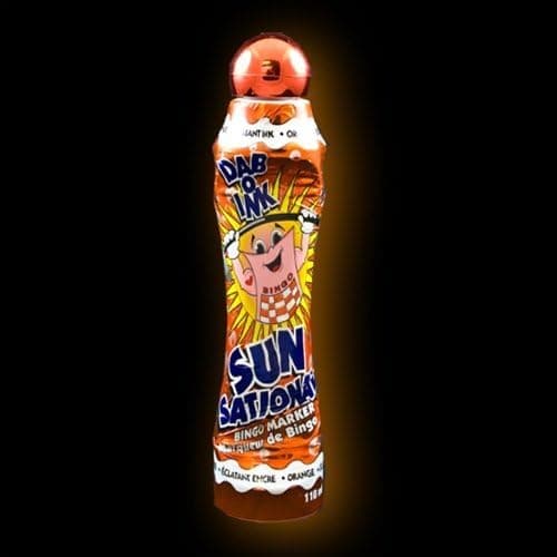 Sunsational Bingo Dauber - Orange Color Ink Markers - 4 Ounce Size Bottle