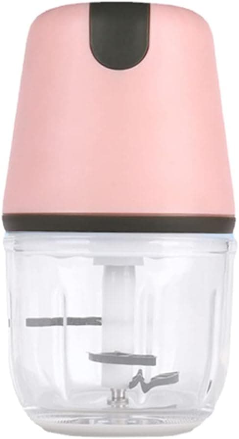 Hemoton Electric Ice Crushers Stainless Steel Ice Shaver Machine Snow Cone Maker Shaved Ice Chipper Grinder with Usb Cable for Kitchen Summer Home Countertop Pink