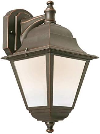 Portfolio 14-in H Oil-Rubbed Bronze LED Outdoor Wall Light ENERGY STAR