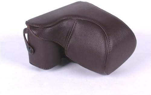 FAUX Leather Camera Case For Sony NEX-5 E 18-55mm or F3,5-5,6 (DarkBrown)