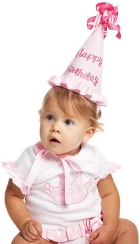 Mud Pie Baby Little Princess Seersucker Birthday Hat (Discontinued by Manufacturer)