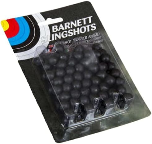 BARNETT Slingshot Target Ammo Practice, Polymer Rounds, 100-Pack, Black