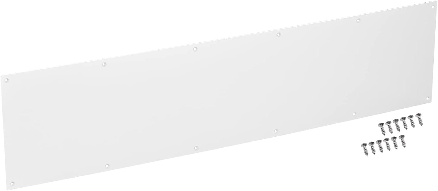 CQMMA Door Kick Plate 8" x 34" Suitable for 36" Doors, 12GA (5/64 inch) Thickness Al Alloy, White
