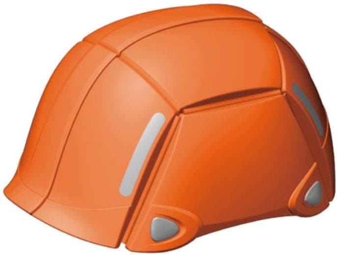 Folding Helmet Bloom No.100. Color Orange.