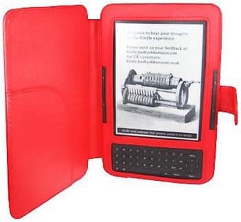 Red PU Leather Case Cover for Reader Amazon Kindle 3 3G Wi-Fi 3rd Generation NEW