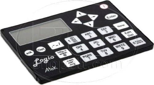 Atek Logio Secure Password Organizer Black with Pouch & Neck Lanyard