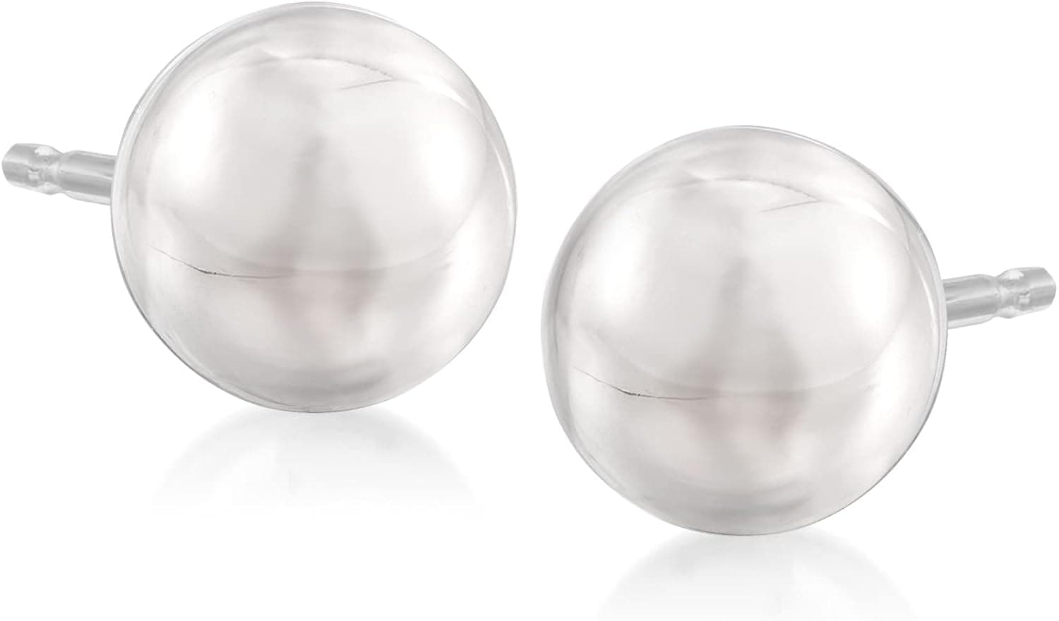 Ross-Simons 14kt White Gold Ball Stud Earrings