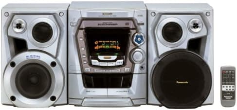 Panasonic SC-AK300 Compact Stereo System (Silver) (Discontinued by Manufacturer)