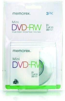 Memorex 30 min./1.4 GB Mini DVD-RW (3-Pack)
