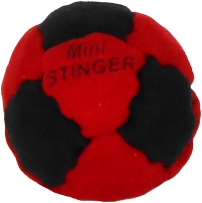 Dirtbag Mini-Stinger Steel Pellet Filled Footbag, Steel Pellet Filled, Machine Washable, 14 Panel Construction