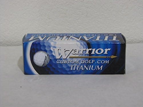 Warrior Golf Balls. Titanium two-piece constuction. Sleeve of Three Balls