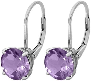 Amethyst Earrings 3.00 Carat (ctw) in Sterling Silver