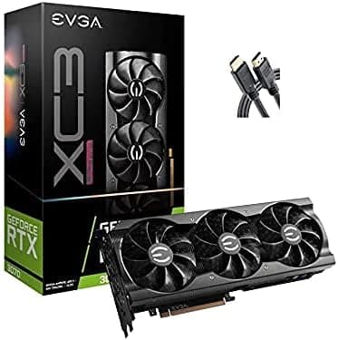 2021 Newest EV GA GeForce RTX 3070 XC3 Ultra Gaming, 8GB GDDR6, iCX3 Cooling, ARGB LED, Metal Backplate + AllyFlex HDMI