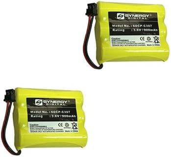 Synergy Digital Radio Shack 43-3821 Cordless Phone Battery Combo-Pack Includes: 2 x SDCP-C307 Batteries