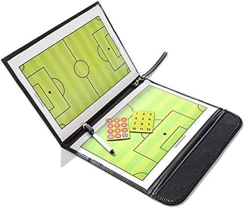 Wrzbest Football Soccer Tactic Board Coach's Coaching Strategy Clipboard Foldable Dry Erase Whiteboard
