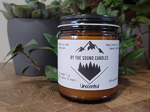 Wood Wick 100% Soy Wax Candle - Unscented - 7 oz