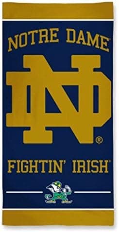 McArthur NCAA Officially Licensed Notre Dame Fighting Irish 30"x60" Cotton Beach Towel