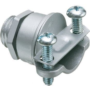 Arlington 4200 Die Cast Zinc Non-Insulated Throat Straight All-Purpose Greenfield Connector 3/8 Inch