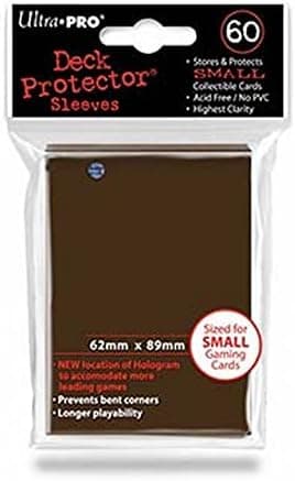 Ultra Pro Card Supplies YUGIOH Deck Protector Sleeves Brown 60 Count