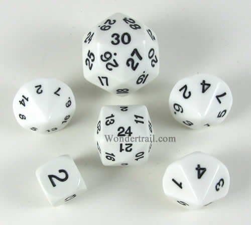 Koplow Games White Special Who Knew 6 Dice Set