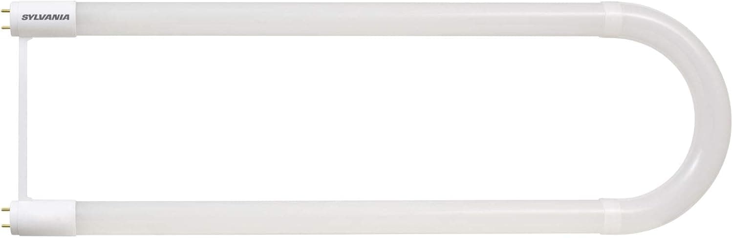 SYLVANIA substiTUBE CURVEALUME IPS LED T8, G13 Base, U-Shaped Bend, Frosted, Efficient 15W, 2100 Lumens, 3000K, White - 1 Pack (75492)