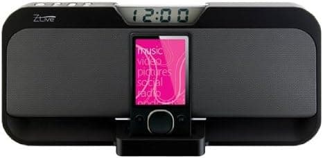 Zlive Speaker System and Docking Station for Zune (Black)