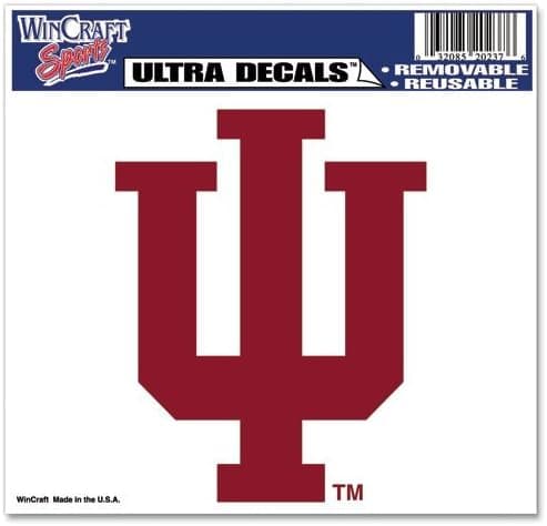Indiana University Ultra decals 5" x 6" - colored