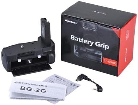 Aputure Battery Vertical Grip BP-D5100 for Nikon D5100, Multi Power Battery Pack