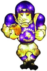 Minnesota Vikings Double Sided Car Window Light Up Player