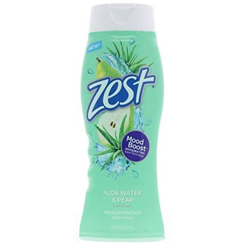 Zest Aloe Water & Pear Body Wash 18 oz (Pack of 2)
