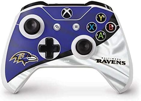 Skinit Decal Gaming Skin Compatible with Xbox One S Controller - Officially Licensed NFL Baltimore Ravens Design