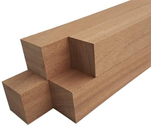 Mahogany Lumber Square Turning Blanks (4pc) (2" x 2" x 24")