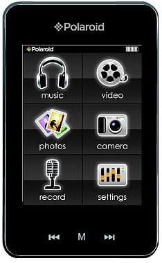 Polaroid 8GB Music & Video Player 2.8" Touch w/ Built in Camera