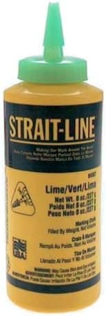 IRWIN Tools STRAIT-LINE 64907 High-Visibility Marking Chalk, 8-ounce, Green (64907)