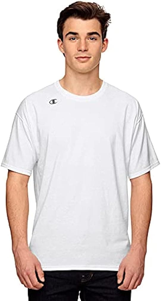 Champion Men's Double Dry Cotton Short-Sleeve T-Shirt