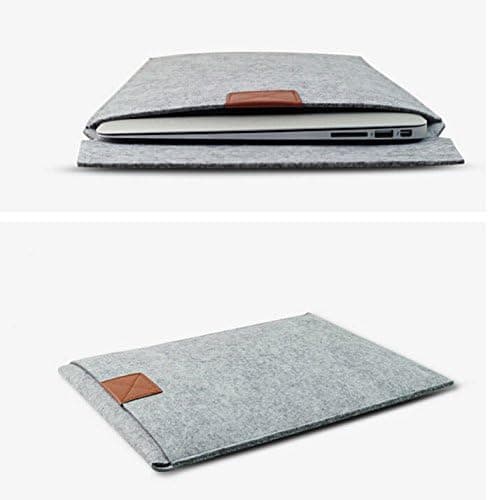 Kansang Envelope GREY 15-15.6 inch Sleeve Woolen Felt Case Cover Bag For Laptop / Notebook Computer / Macbook 15.4" Pro Retina, Ultrabook Netbook Asus, Acer, Toshiba, HP, Dell, Lenovo, Samsung