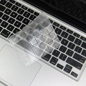 COSMOS Clear Ultra Thin TPU Soft keyboard Cover Skin for Aluminum Unibody Macbook Pro 13" 15"  17" Macbook White