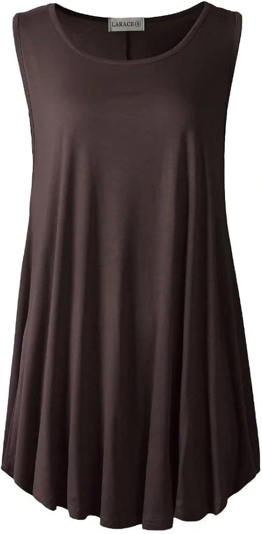 LARACE Tank Tops for Women Plus Size Sleevelss Tunic Casual Summer Clothes Swing Shirts for Leggings