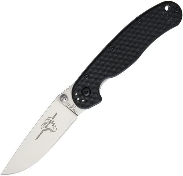 Ontario Rat II Linerlock Black, Synthetic