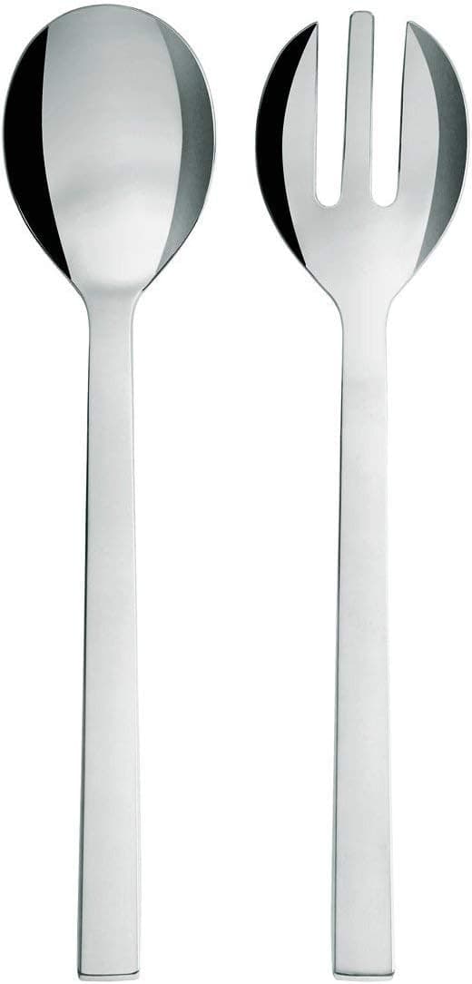 Alessi Santiago Salad Set, 8 x 29.5 x 5 cm, Silver