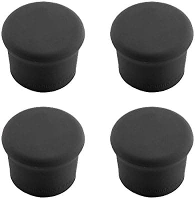 CapaBunga Wine Bottle Stopper, Set of 4, Black, Silicone Reusable Bottle Caps