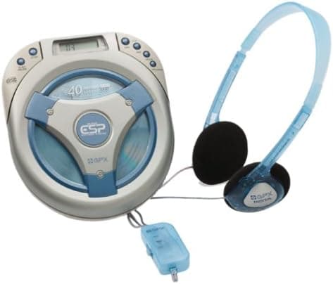 GPX C3946BI Portable CD Player with Car Kit