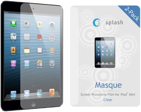 splash MASQUE Screen Protector Film Clear (INVISIBLE) for Apple iPad Mini (2-Pack)