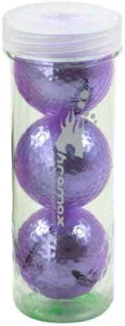 ProActive Sports Chromax M1 Golf Ball Purple Shiny 3 Balls Sleeve