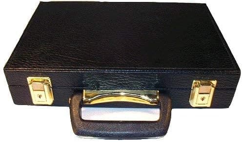 500+ Poker Chip Black Heavy Duty Case Casino Style w/ Keys